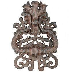 L'Héritier Du Temps Heurtoir de porte fonte patinée - Marron