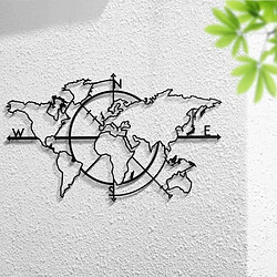 DEKORY Décoration Murale Carte du Monde 97x56 cm