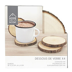 Acheter The Home Deco Factory Set de dessous de verre en bois