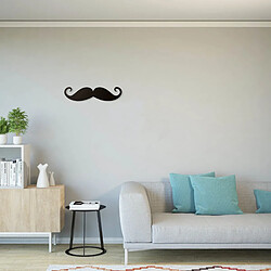 EPIKASA Moustache en Métal Noir