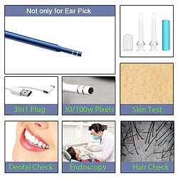 Totalcadeau Endoscope HD 720P pour nettoyage d'oreille