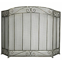 L'Héritier Du Temps Pare Feux Cheminée Fer Gris