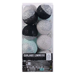 Home Deco Light Home_deco_light Guirlande Boules Pailletées - Noir Bleu