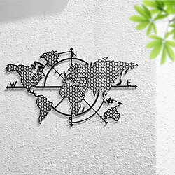 Dekory Carte du Monde Métal