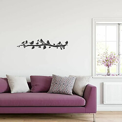 DEKORY Oiseaux sur branche - Décoration murale 60 x 13 cm