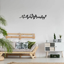 DEKORY Oiseaux sur branche - Décoration murale 60 x 13 cm