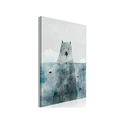 Artgeist Tableau enfant Ours polaire Tableau déco enfant - Ours polaire - 80 x 120 cm - Toile coton