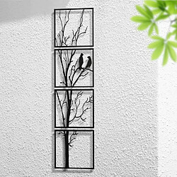 DEKORY Oiseaux sur Branche Métal