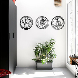 Dekory Fleur Métal Murale - 120 cm