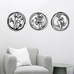 Dekory Fleur Métal Murale - 120 cm
