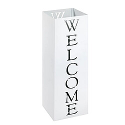 Pegane Porte-parapluie en métal - Blanc