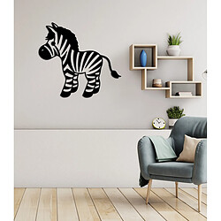 EPIKASA Décoration Métal Zèbre - Noir