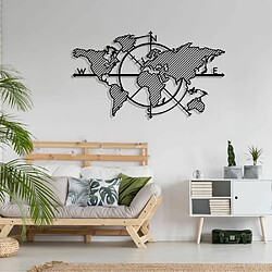 DEKORY Décoration Metal Carte Monde