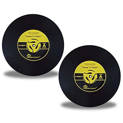 Avis TOTALCADEAU Dessous Verre Vinyle Jaune (2 unités)