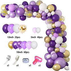 Acheter Euro Mega Arche Ballon Violet Or 129pcs