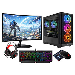 VIST RGB R5 3600 RX 7600 64GB SSD 1TB WIFI W11 LCD 24''