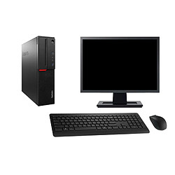 Lenovo ThinkCentre M800 SFF - Noir · Occasion Ordinateur de bureau - Intel Core i3 - HDD - Wi-Fi - Windows 10 - avec écran