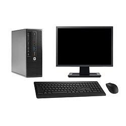 HP ProDesk 400 G3 · Occasion PC Tour - Intel Core i5-6500 - 16 Go RAM - SSD 120 Go - Windows 10 - Écran 19 pouces