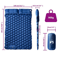 VidaXL Matelas de Camping 2 Pers. pas cher