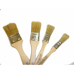 Pinceau soie bois et vernis - 40 mm