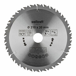 Wolfcraft lame de scie circulaire bois - 210 mm