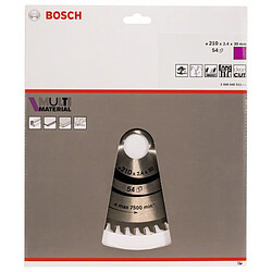 Bosch Lame de scie circulaire multi-matériaux - 210 mm