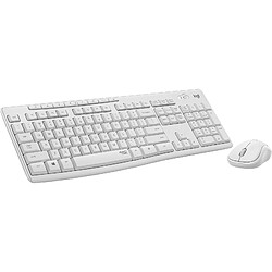 Logitech Pack clavier souris sans fil - Blanc