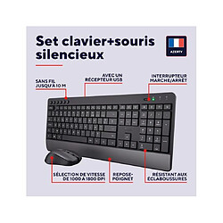 Trust Pack clavier souris sans fil - Noir pas cher