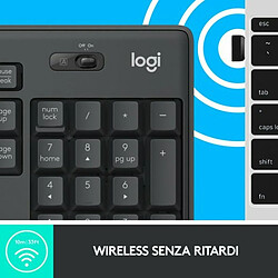 Logitech Pack clavier souris sans fil - Gris pas cher