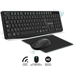Advance Pack 3en1 clavier souris tapis sans fil 2.4G