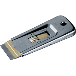 Stanley Ensterschaber 0-28-500 Gratte-vitre métal - Lame coulissante et verrouillable - Largeur 40 mm - Porte en acier inoxydable