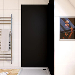 Aurlane Panneau mural de douche aluminium - Noir