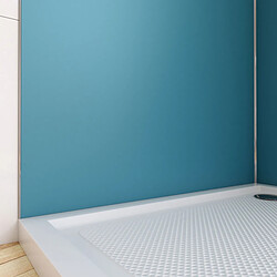 Aurlane Panneau mural de douche aluminium - Bleu