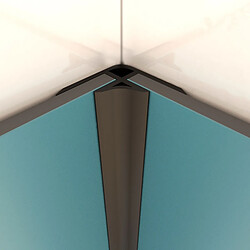 Aurlane Profile d'angle aluminium - Noir