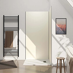 Aurlane Panneau mural de douche aluminium - Ivoire