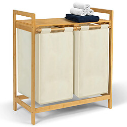 Idmarket market Panier à linge bambou BEA écru