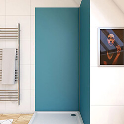 Aurlane Panneau mural de douche aluminium - Bleu