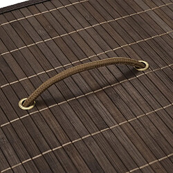 Acheter vidaXL Panier à linge rectangulaire - Bambou