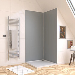 Aurlane Panneau mural de douche aluminium - Silver