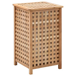 vidaXL Coffre à linge Noyer