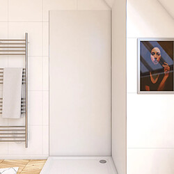 Aurlane Panneau mural de douche aluminium - Blanc