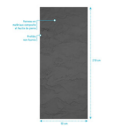 Acheter Aurlane Panneau mural de douche en pierre - Ardoise