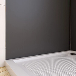 Aurlane Panneau mural de douche aluminium - Gris