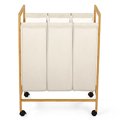 Acheter Idmarket market Panier à linge RITA écru