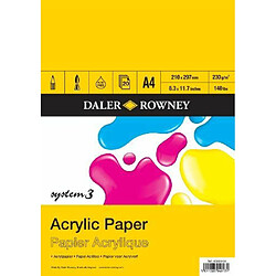 Daler Rowney System 3 - Bloc acrylique A4