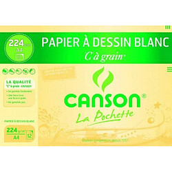 Canson Pochette 12 feuilles Format A4 224 g