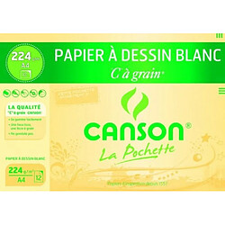Canson Pochette 12 feuilles Format A4 224 g