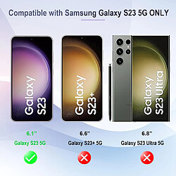 Acheter Little Boutik Samsung Galaxy S23 - Coque Noir + Verre Trempé
