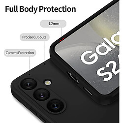 Little Boutik Samsung Galaxy S24 - Coque silicone noir + verre trempé