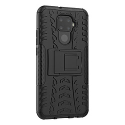 Wewoo Coque Renforcée Pour Huawei Nova 5i Pro Texture de pneu TPU + PC Antichoc avec support noir